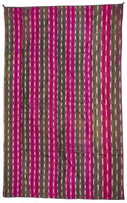 Lot 47 - AN IKAT PANEL, CENTRAL ASIA, CIRCA 1900