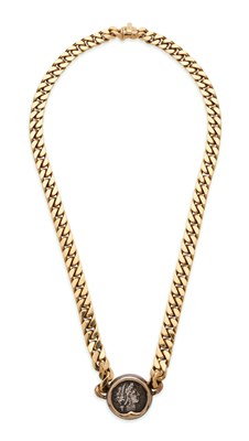 Lot 124 - BULGARI: MONETE GOLD AND ANCIENT COIN NECKLACE. 1990s
