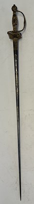 Lot 53 - A FINE FRENCH SMALL-SWORD WITH CHISELLED AND GILT STEEL, CIRCA 1750-60