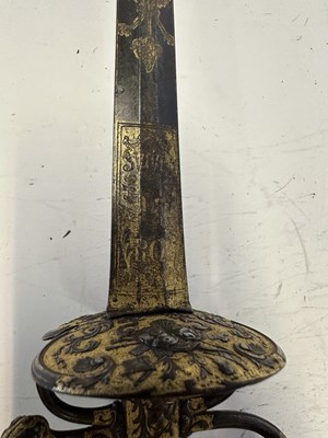 Lot 53 - A FINE FRENCH SMALL-SWORD WITH CHISELLED AND GILT STEEL, CIRCA 1750-60