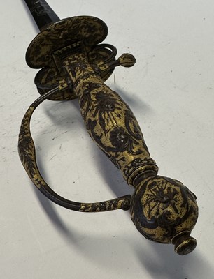 Lot 53 - A FINE FRENCH SMALL-SWORD WITH CHISELLED AND GILT STEEL, CIRCA 1750-60