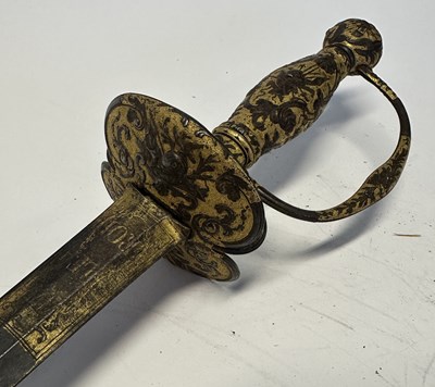 Lot 53 - A FINE FRENCH SMALL-SWORD WITH CHISELLED AND GILT STEEL, CIRCA 1750-60
