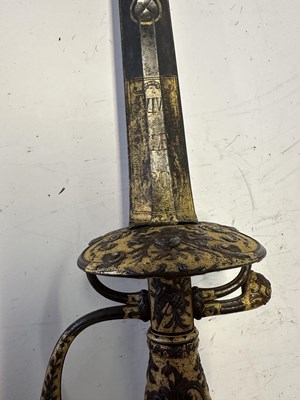 Lot 53 - A FINE FRENCH SMALL-SWORD WITH CHISELLED AND GILT STEEL, CIRCA 1750-60