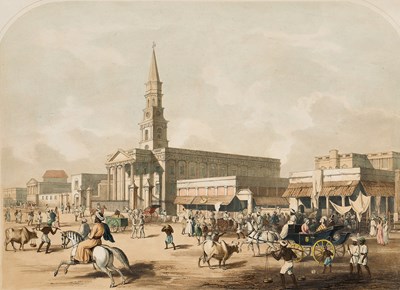 Lot 331 - A VIEW OF WRITERS BUILDING, AFTER JAMES BAILLIE FRASER, PUBLISHED 1824