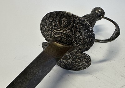 Lot 56 - A FRENCH SILVER-HILTED SMALL-SWORD, MID-LATE 18TH CENTURY