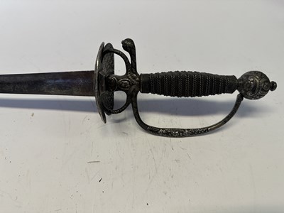 Lot 56 - A FRENCH SILVER-HILTED SMALL-SWORD, MID-LATE 18TH CENTURY