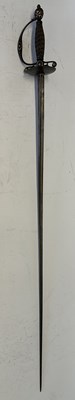 Lot 57 - A STEEL-HILTED SMALL-SWORD, LATE 18TH CENTURY, PROBABLY RUSSIAN