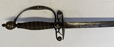 Lot 57 - A STEEL-HILTED SMALL-SWORD, LATE 18TH CENTURY, PROBABLY RUSSIAN