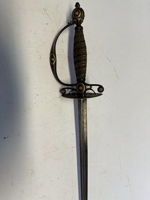 Lot 57 - A STEEL-HILTED SMALL-SWORD, LATE 18TH CENTURY, PROBABLY RUSSIAN