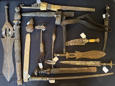 Lot 519 - THIRTY-FOUR VARIOUS AFRICAN DAGGERS, 20TH CENTURY AND LATER