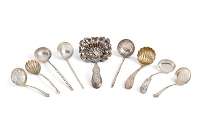 Lot 704 - A GROUP OF VICTORIAN SILVER LADLES