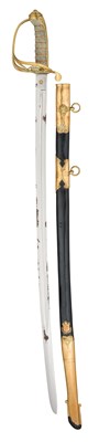 Lot 416 - FIVE 1822/45 PATTERN INFANTRY OFFICER’S SWORDS, 19TH CENTURY