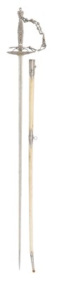 Lot 406 - FOUR VARIOUS SMALL-SWORDS, 18TH/19TH CENTURY AND LATER