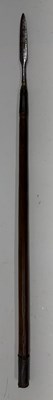 Lot 522 - SIX AFRICAN AND OCEANIC PADDLE SPEARS, AND TEN VARIOUS AFRICAN SPEARS, MOSTLY 20TH CENTURY