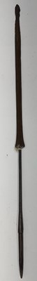 Lot 522 - SIX AFRICAN AND OCEANIC PADDLE SPEARS, AND TEN VARIOUS AFRICAN SPEARS, MOSTLY 20TH CENTURY