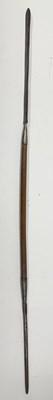 Lot 522 - SIX AFRICAN AND OCEANIC PADDLE SPEARS, AND TEN VARIOUS AFRICAN SPEARS, MOSTLY 20TH CENTURY