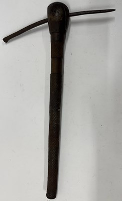 Lot 523 - VARIOUS TRIBAL WEAPONS AND SEVEN AFRICAN SPEARHEADS, MOSTLY 20TH CENTURY