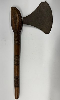 Lot 523 - VARIOUS TRIBAL WEAPONS AND SEVEN AFRICAN SPEARHEADS, MOSTLY 20TH CENTURY