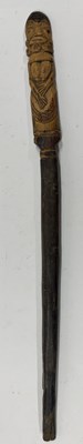 Lot 523 - VARIOUS TRIBAL WEAPONS AND SEVEN AFRICAN SPEARHEADS, MOSTLY 20TH CENTURY