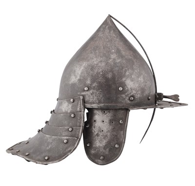 Lot 460 - A REPRODUCTION POT HELMET IN EUROPEAN MID-17TH CENTURY STYLE
