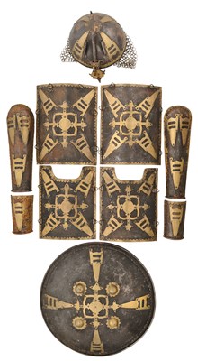 Lot 513 - A MODERN DECORATIVE INDIAN ARMOUR IN 18TH/19TH CENTURY STYLE