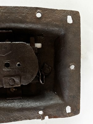 Lot 559 - A GOTHIC COFFER LOCK AND A FRENCH DOOR LOCK, LATE 15TH/16TH CENTURY