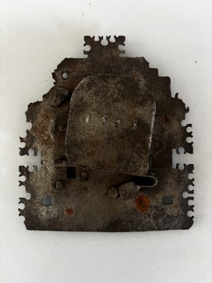 Lot 559 - A GOTHIC COFFER LOCK AND A FRENCH DOOR LOCK, LATE 15TH/16TH CENTURY
