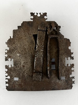 Lot 559 - A GOTHIC COFFER LOCK AND A FRENCH DOOR LOCK, LATE 15TH/16TH CENTURY