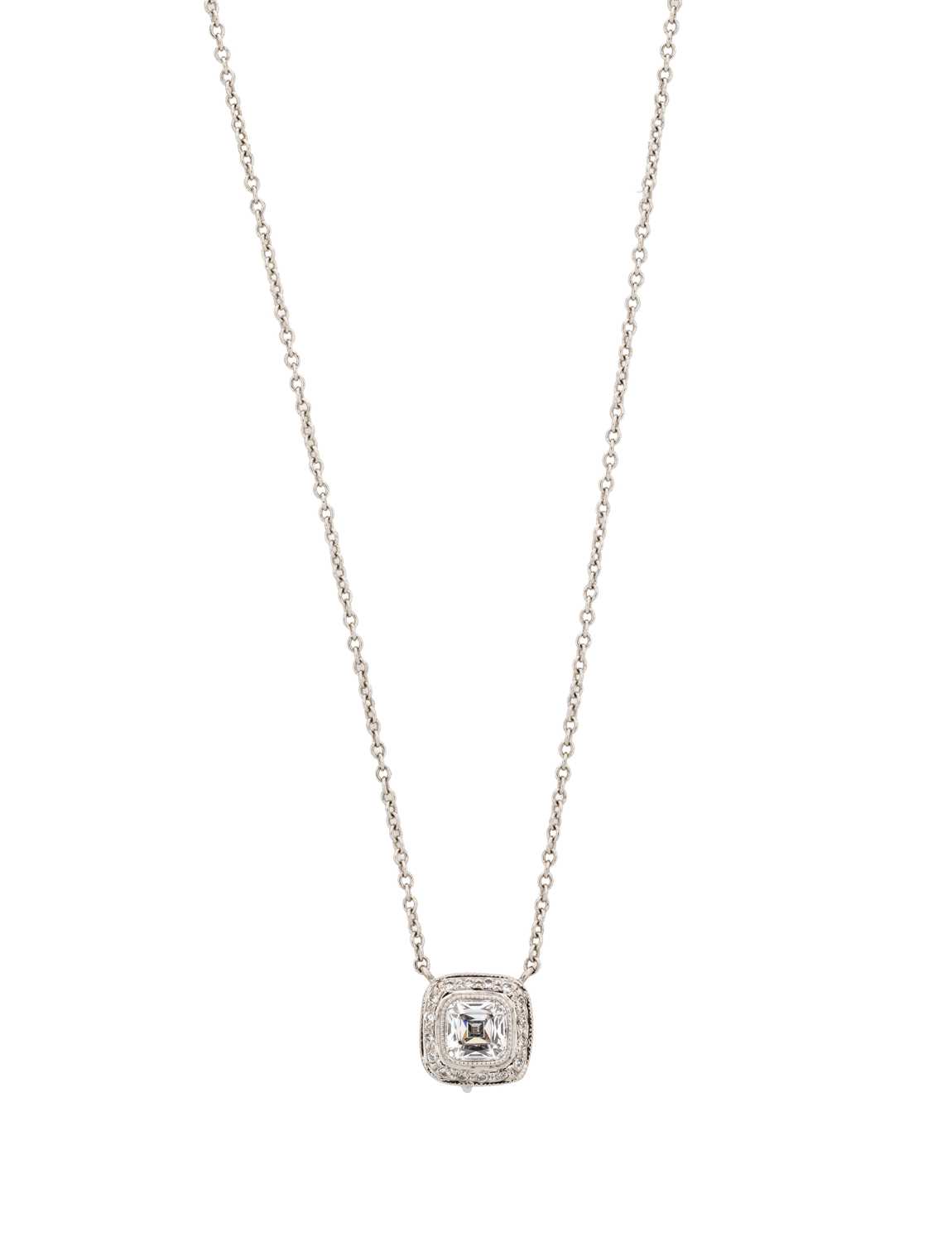 Lot 377 - TIFFANY & CO.: 'LEGACY' DIAMOND PENDANT