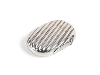 Lot 612 - A VICTORIAN SILVER VESTA CASE, MAKER'S MARK MBROS (PROBABLY MILLER BROTHERS), BIRMINGHAM, 1886