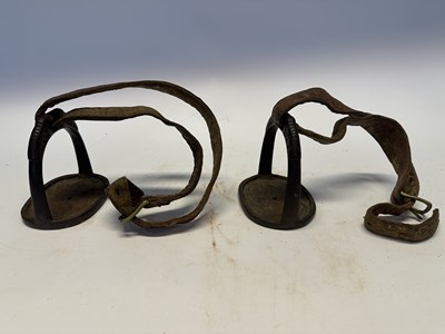 Lot 2 - A TIBETAN SADDLE, BRIDLE, AND A PAIR OF STIRRUPS, 18TH/19TH CENTURY OR EARLIER