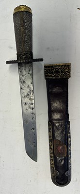 Lot 1 - A RARE TIBETAN DAGGER, 16TH/18TH CENTURY