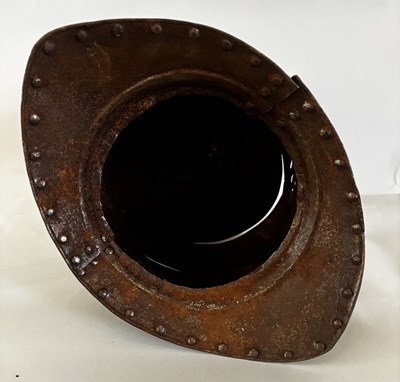 Lot 553 - A CLOSE-HELMET IN LATE 16TH/EARLY 17TH CENTURY STYLE, 19TH CENTURY