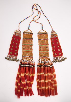 Lot 139 - A KONYAK NAGA WAIST ORNAMENT, NAGALAND, NORTH-EASTERN INDIA, 20TH CENTURY
