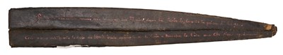 Lot 66 - AN UNUSUAL GERMAN STATE GLAIVE (KUSE) OF AN OFFICER OF THE BODYGUARD OF SIGISMUND FRANCIS