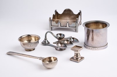 Lot 142 - SIX SILVER ALTARPIECES, NORTHERN INDIA, 20TH CENTURY