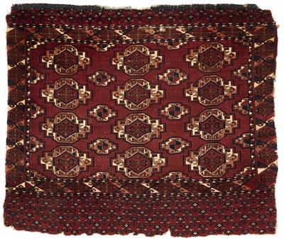Lot 175 - A SARYK CHUVAL FACE, TURKMENISTAN, CIRCA 1800