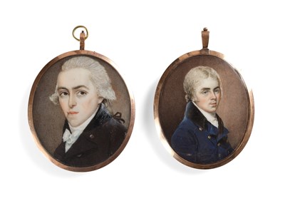 Lot 171 - A PORTRAIT MINIATURE OF A GENTLEMAN, ATTRIBUTED TO THOMAS PEAT (BRITISH ACTIVE 1791-1831)