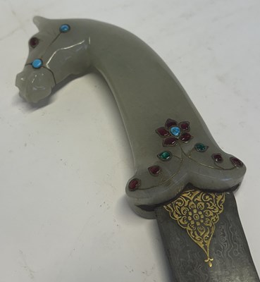 Lot 13 - AN INDIAN KHANJAR, 20TH CENTURY