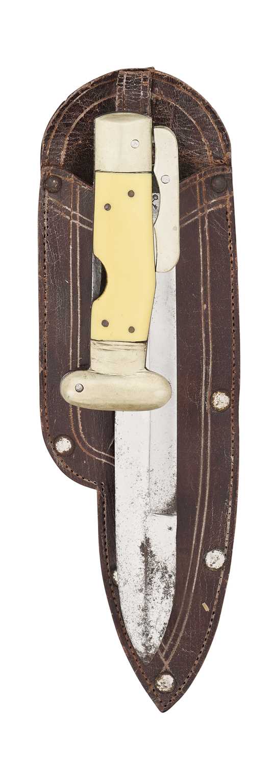 Lot 531 - A PAKISTANI LOCK-KNIFE IN THE ENGLISH FASHION