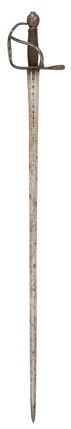 Lot 88 - A RARE SWEDISH MODEL 1665 (FIRST TYPE) MILITARY SWORD, LATE 17TH CENTURY