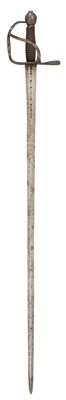 Lot 88 - A RARE SWEDISH MODEL 1665 (FIRST TYPE) MILITARY SWORD, LATE 17TH CENTURY