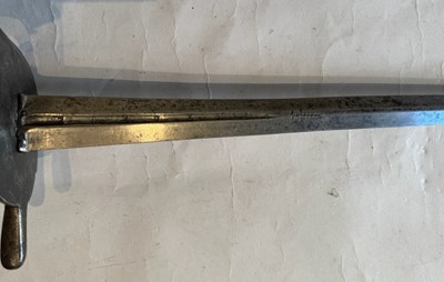 Lot 88 - A RARE SWEDISH MODEL 1665 (FIRST TYPE) MILITARY SWORD, LATE 17TH CENTURY