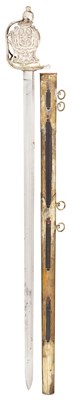 Lot 74 - A DANISH MODEL 1772 PALLASCH FOR AN OFFICER OF LIFEGUARDS, REIGN OF CHRISTIAN VII (1766-1808)