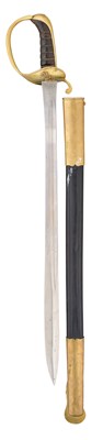 Lot 103 - A SWEDISH MODEL 1876 JUNIOR OFFICER OF MARINE’S SWORD, REIGN OF OSCAR II (1872-1907)