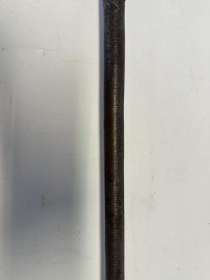 Lot 15 - AN INDIAN MACE (GURZ) WITH HILT OF FIRANGI FORM, 17TH CENTURY