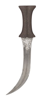 Lot 509 - AN UNUSUAL INDO-PERSIAN JAMBIYA, 19TH CENTURY