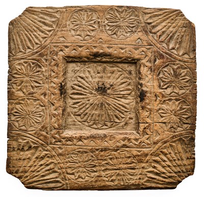 Lot 162 - A CARVED WOOD SOFFIT PANEL, PROBABLY MAMLUK, EGYPT, 14TH/15TH CENTURY