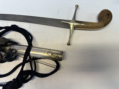 Lot 23 - A TURKISH SILVER-GILT MOUNTED SHAMSHIR, TURKISH SILVER AND TUGHRA MARKS, PROBABLY REIGN OF ABDULAZIZ