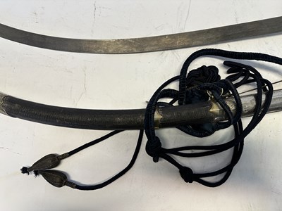 Lot 23 - A TURKISH SILVER-GILT MOUNTED SHAMSHIR, TURKISH SILVER AND TUGHRA MARKS, PROBABLY REIGN OF ABDULAZIZ
